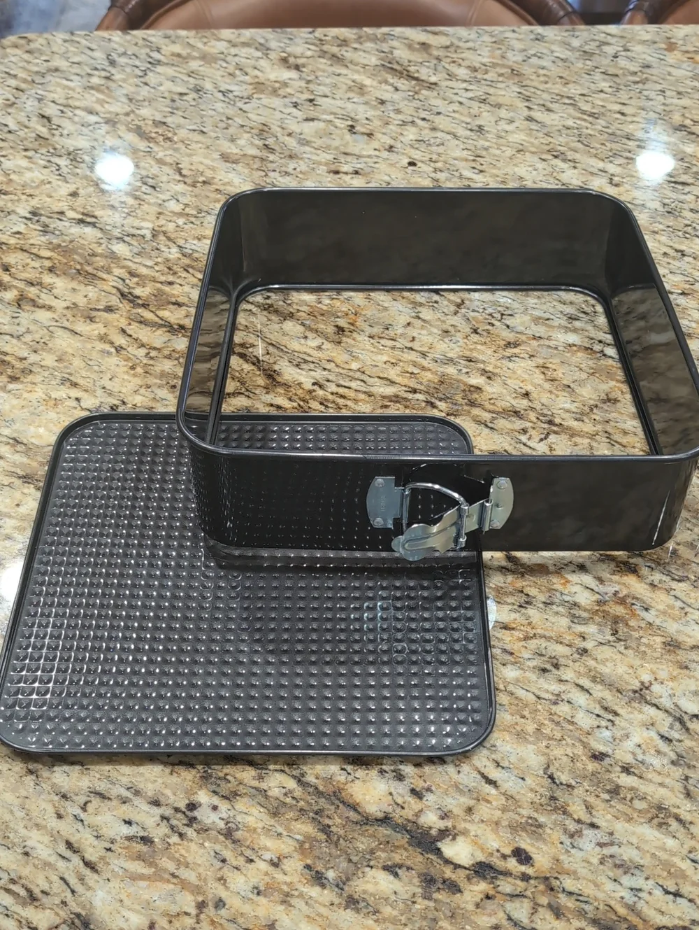 New Square Non Stick Spring Form Pan Cheesecake Dessert Pan Removable Bottom